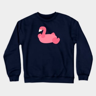 Pool Flamingo Summer Float Crewneck Sweatshirt